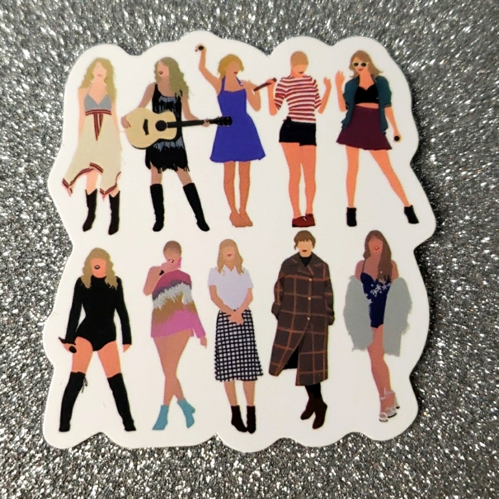 10/$10 Taylor Swift Waterproof Sticker